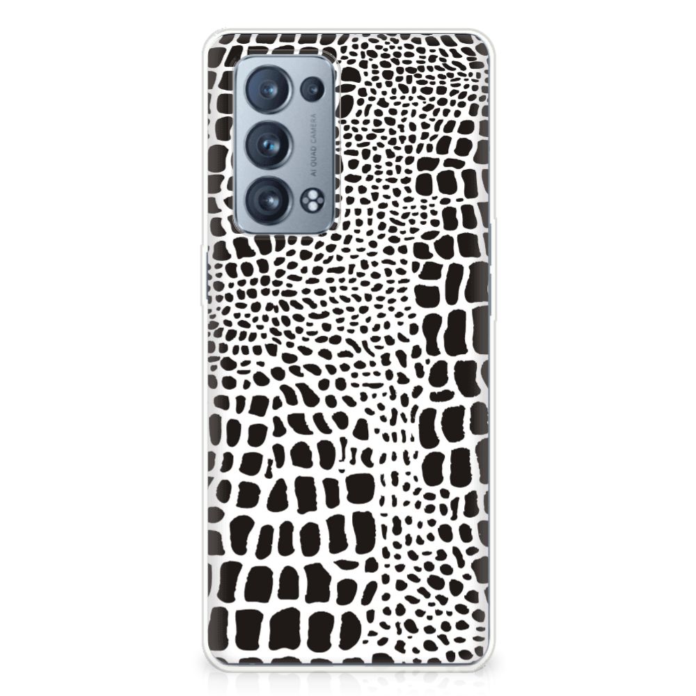 OPPO Reno 6 Pro Plus 5G TPU Hoesje Slangenprint