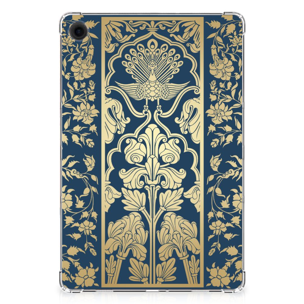 Samsung Galaxy Tab A9 Plus Siliconen Hoesje Beige Flowers