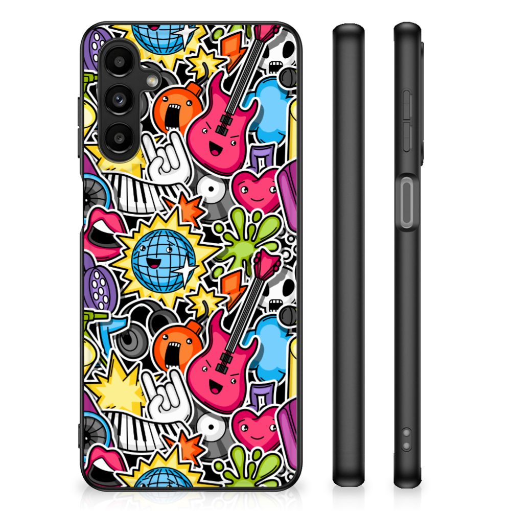 Samsung Galaxy A14 5G GSM Cover Punk Rock design with vibrant illustrations and colored graphics.