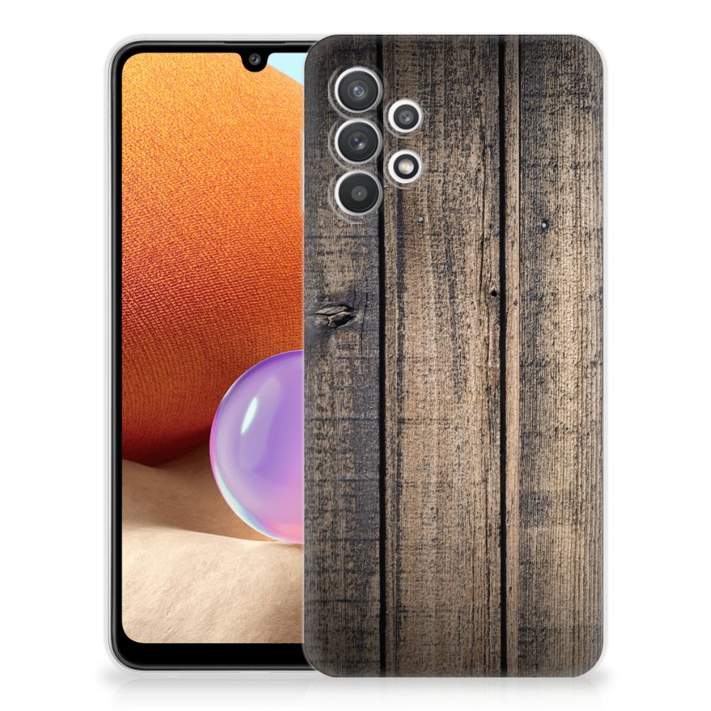 Samsung Galaxy A32 4G | A32 5G Enterprise Editie Bumper Hoesje Steigerhout B2C Telecom