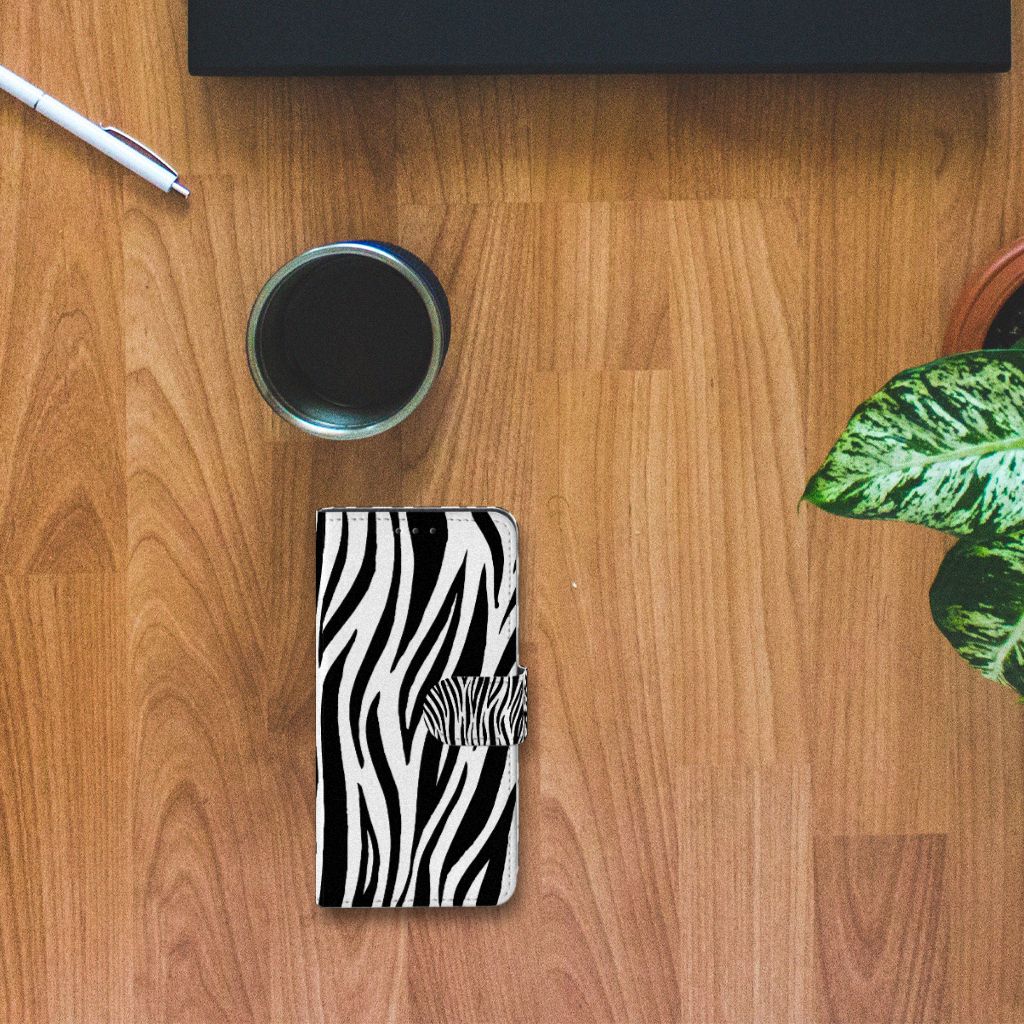 Alcatel 1B (2020) Telefoonhoesje met Pasjes Zebra