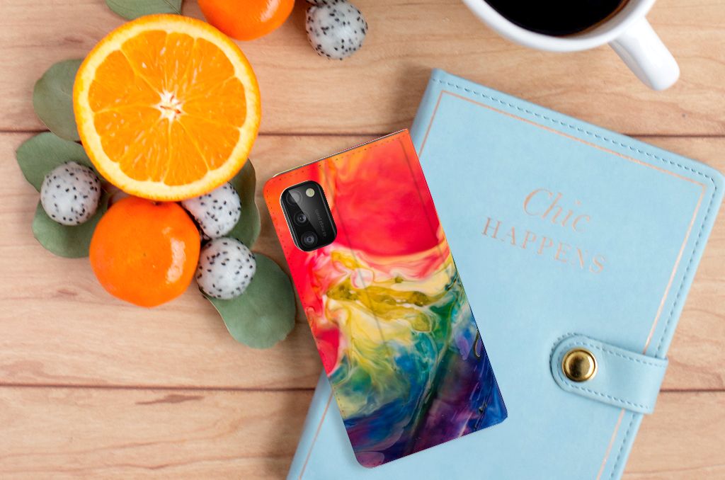 Bookcase Samsung Galaxy A41 Watercolor Dark