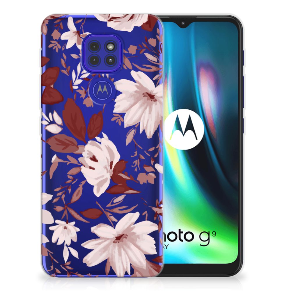Hoesje maken Motorola Moto G9 Play | E7 Plus Watercolor Flowers B2C Telecom