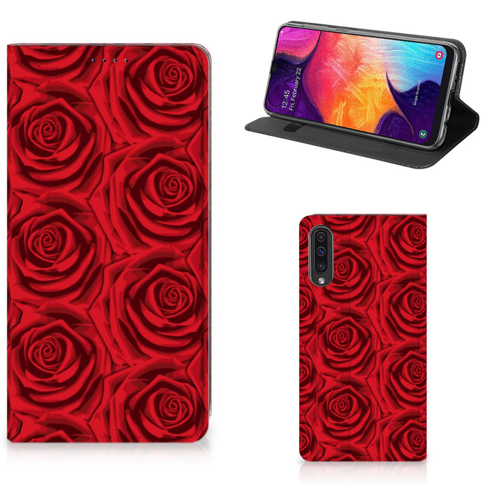 Samsung Galaxy A50 Smart Cover Red Roses