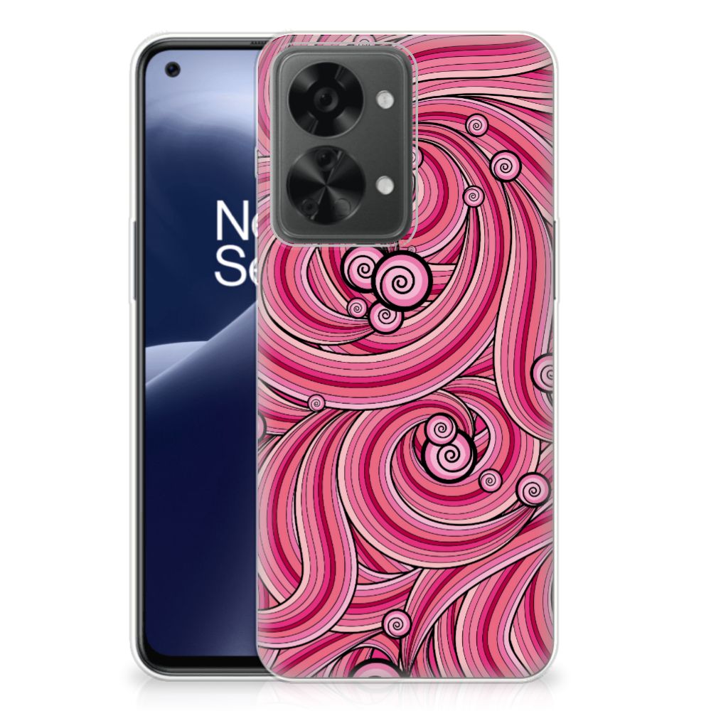 OnePlus Nord 2T Hoesje maken Swirl Pink B2C Telecom