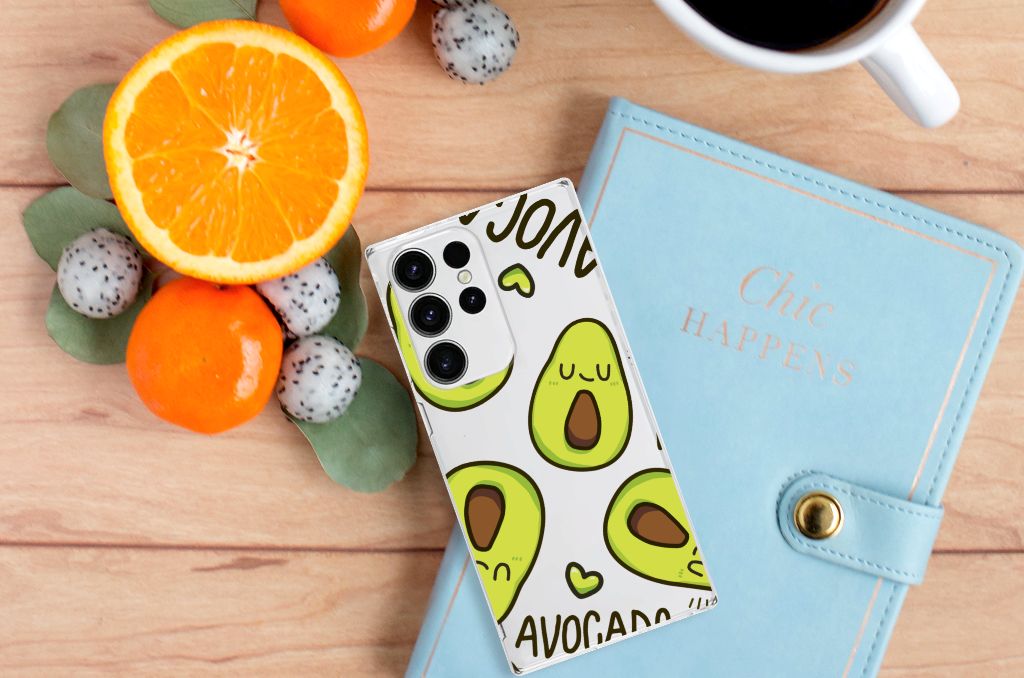 Samsung Galaxy S23 Ultra Telefoonhoesje met Naam Avocado Singing B2C Telecom