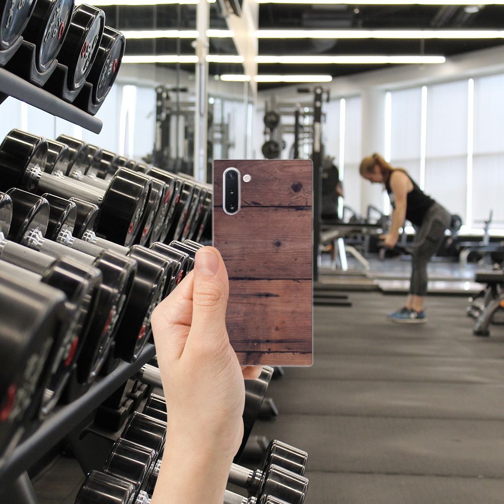 Samsung Galaxy Note 10 Bumper Hoesje Old Wood