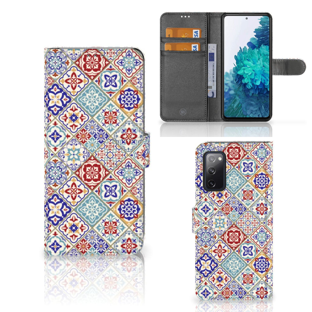 Samsung Galaxy S20 FE Bookcase Tiles Color