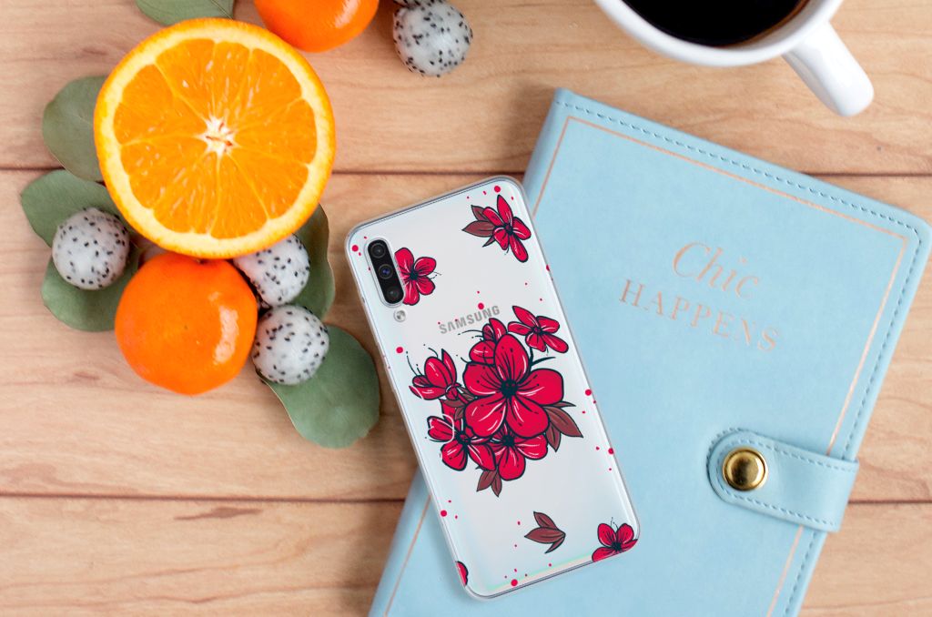 Samsung Galaxy A50 TPU Case Blossom Red