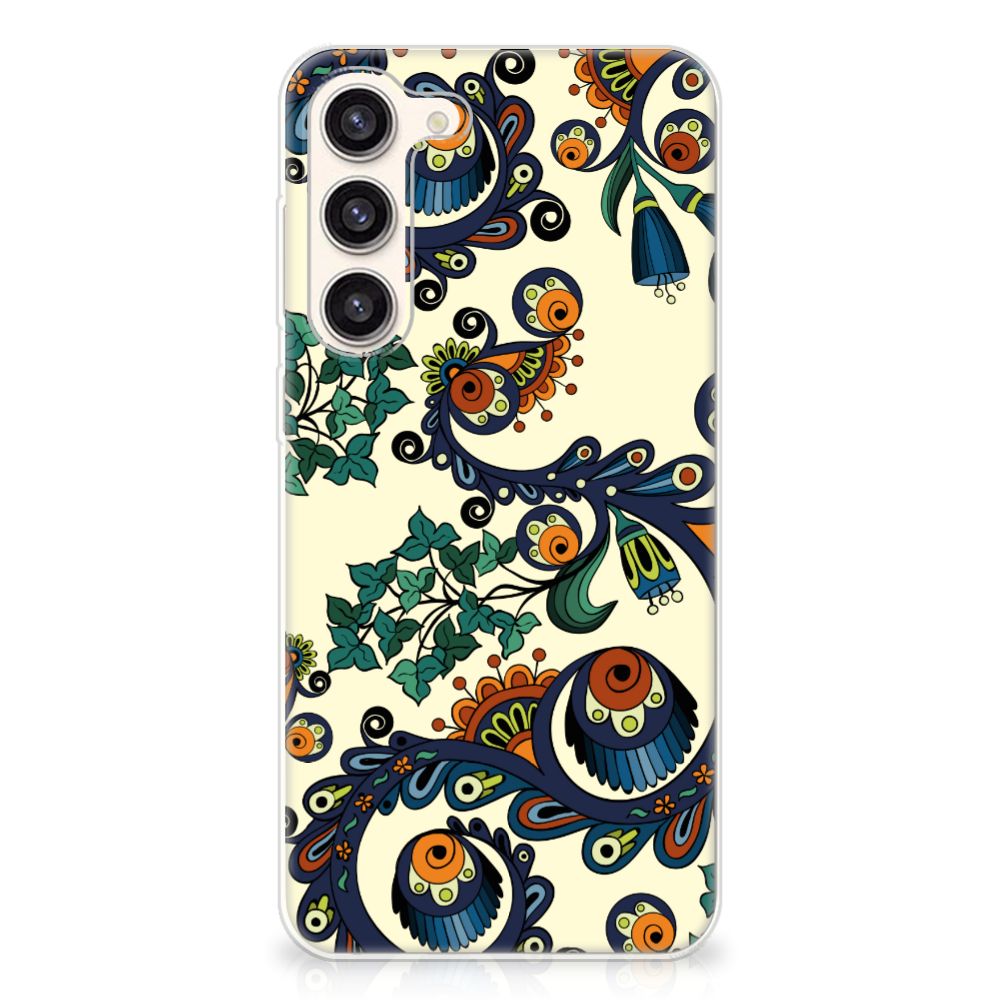 Siliconen Hoesje Samsung Galaxy S23 Plus Barok Flower B2C Telecom