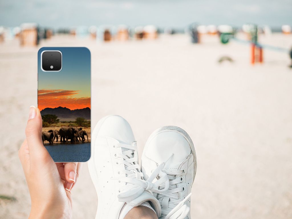 Google Pixel 4 TPU Hoesje Olifanten B2C Telecom