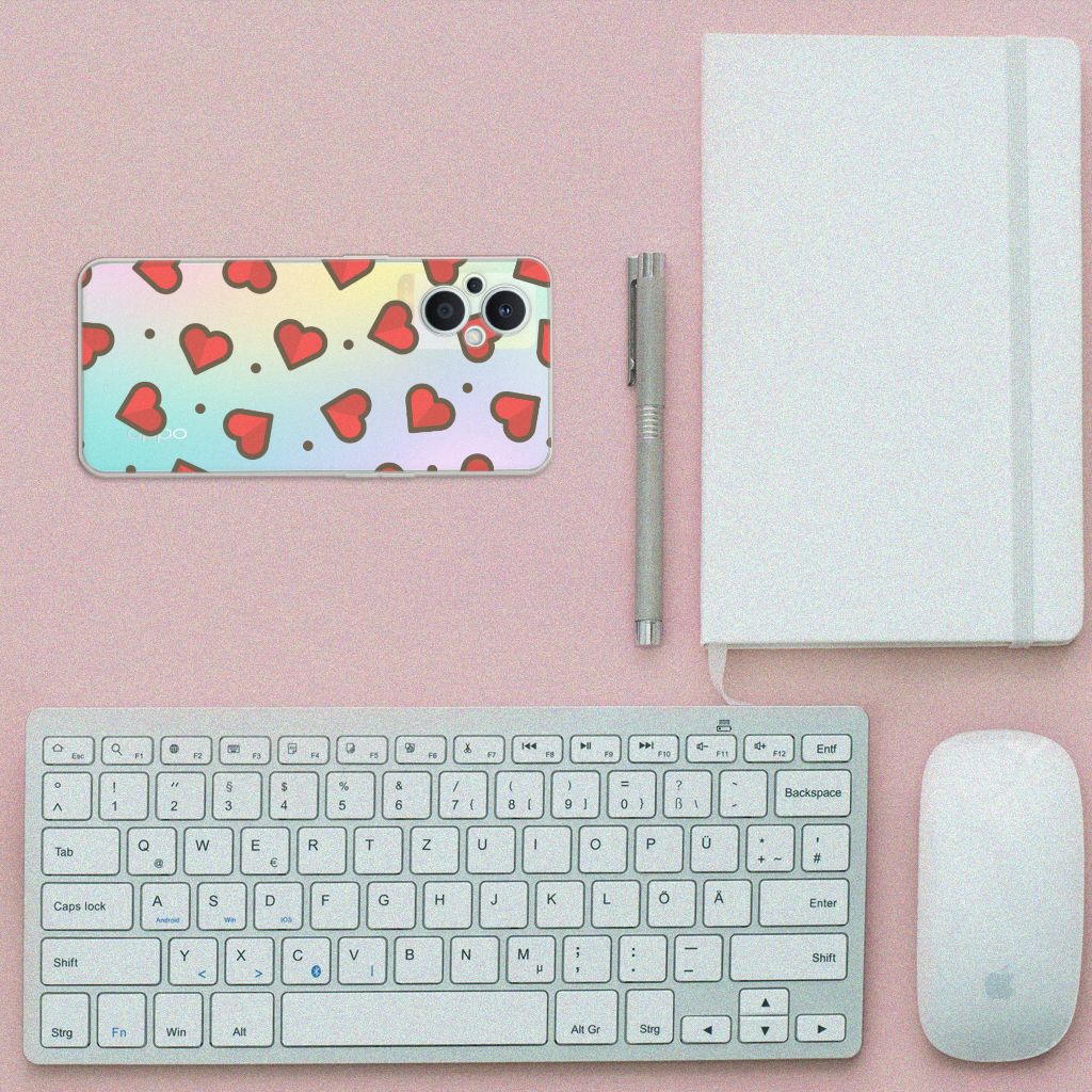 OPPO Reno8 Lite TPU bumper Hearts B2C Telecom