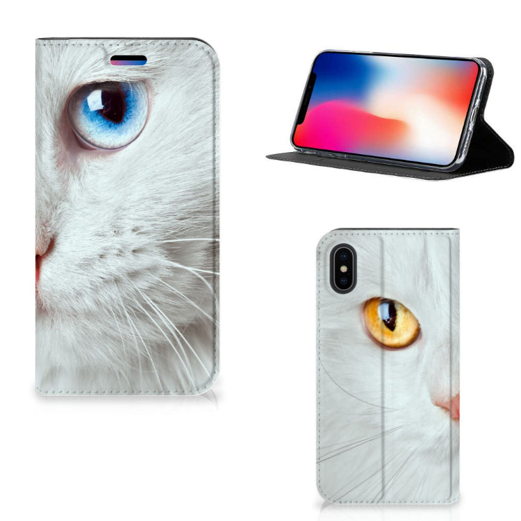 Apple iPhone X | Xs Hoesje maken Witte Kat