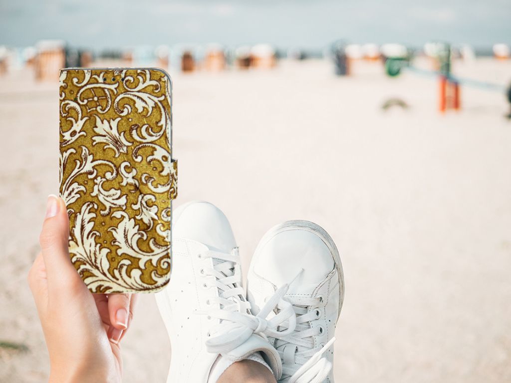 Wallet Case Honor 10 Lite Barok Goud