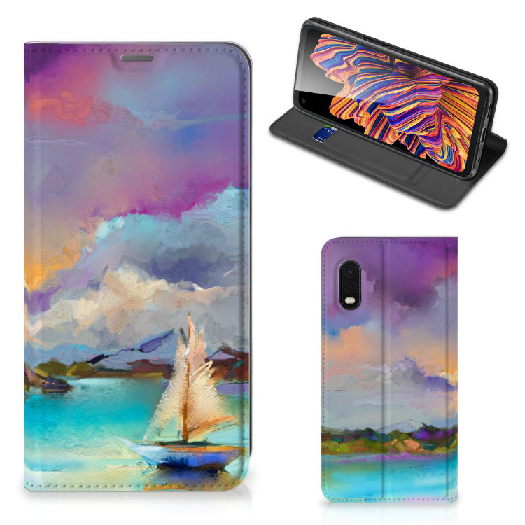 Bookcase Samsung Xcover Pro Boat