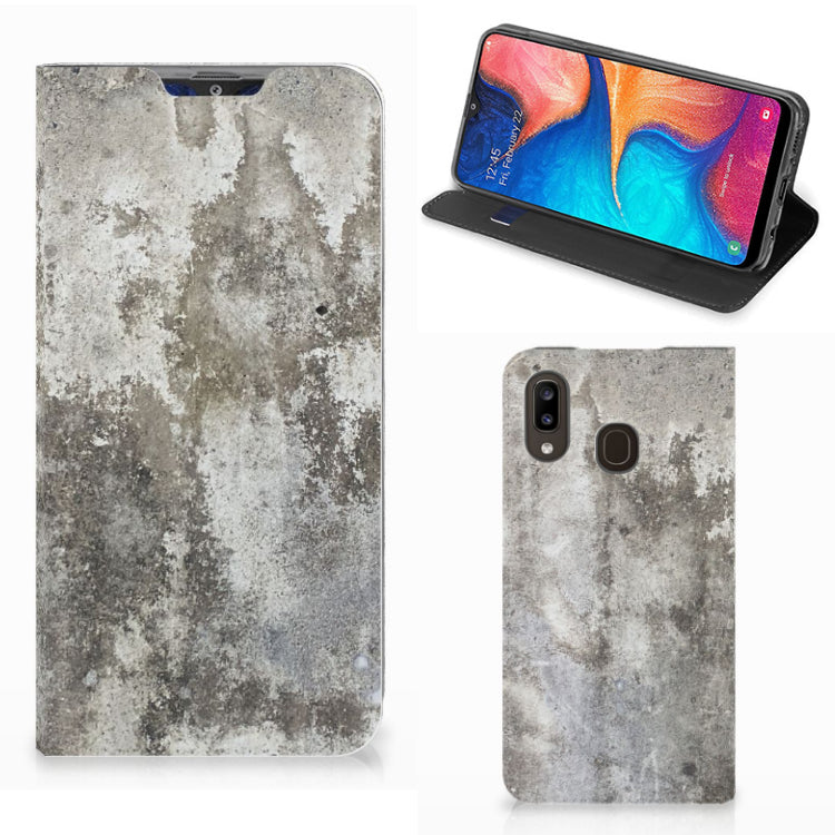 Samsung Galaxy A30 Standcase Beton Print