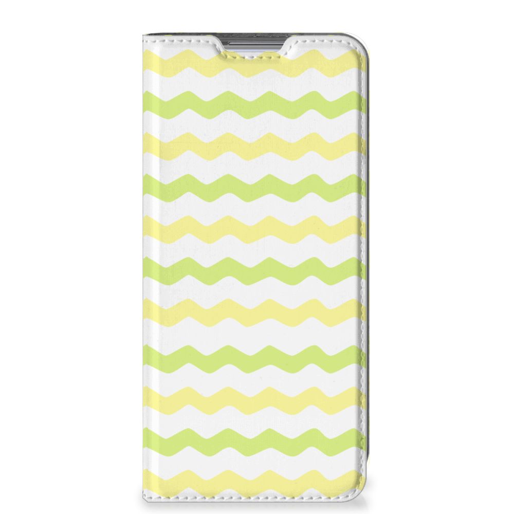 Xiaomi 12 | 12X Hoesje met Magneet Waves Yellow