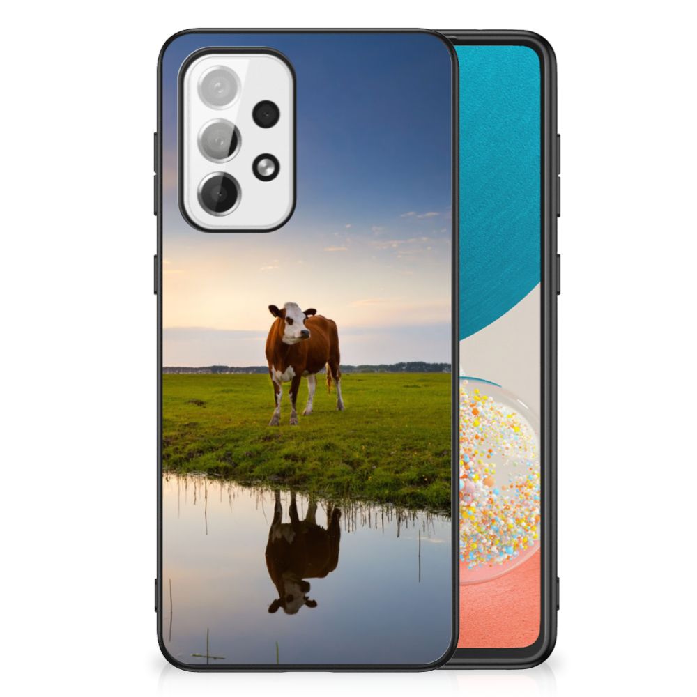 Samsung Galaxy A73 Dierenprint Telefoonhoesje Koe B2C Telecom