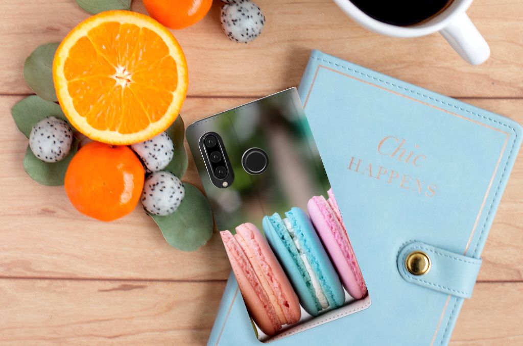 Huawei P30 Lite New Edition Flip Style Cover Macarons