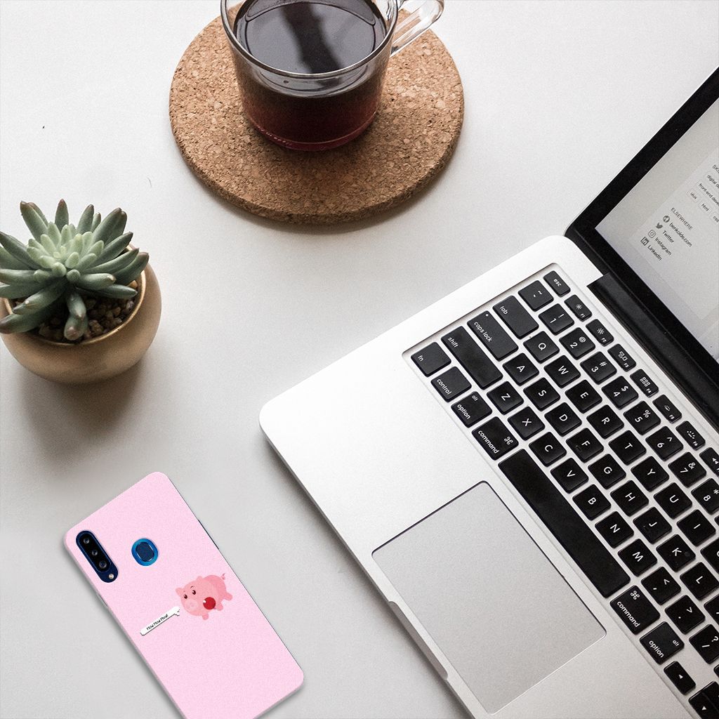 Samsung Galaxy A20s Telefoonhoesje met Naam Pig Mud B2C Telecom
