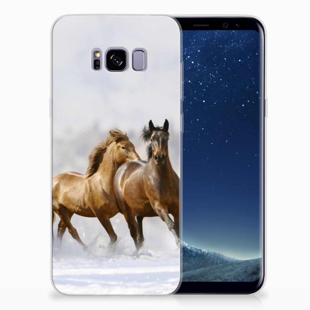 Samsung Galaxy S8 Plus TPU Hoesje Paarden