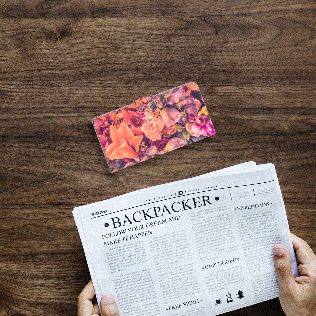 Huawei Y7 (2019) Hoesje Bosje Bloemen