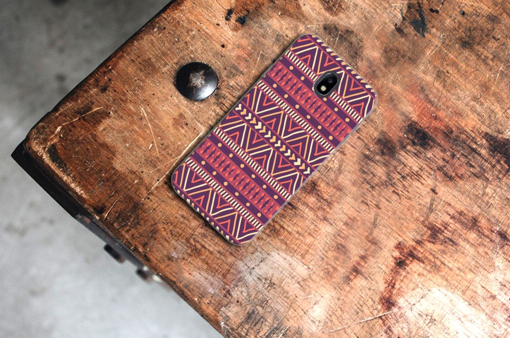 Samsung Galaxy J7 2017 | J7 Pro TPU bumper Aztec Paars