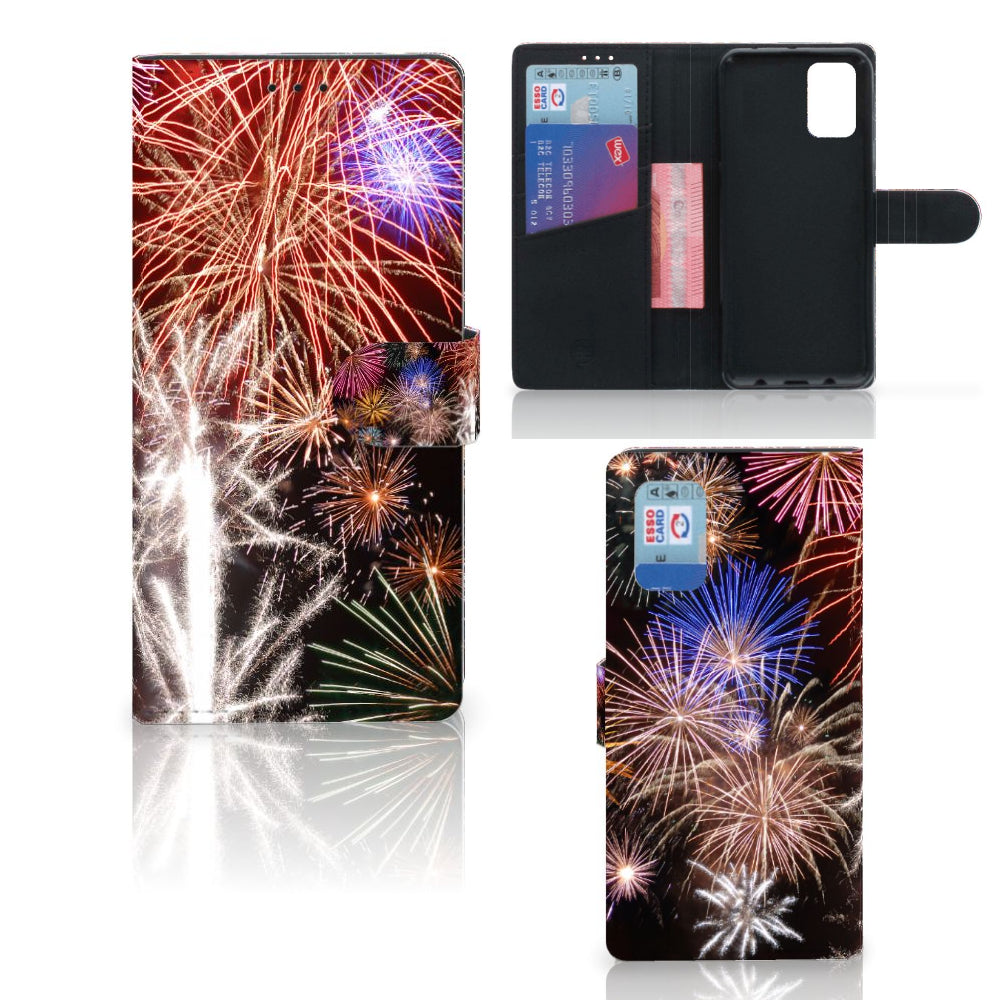 Samsung Galaxy A02s | M02s Wallet Case met Pasjes Vuurwerk