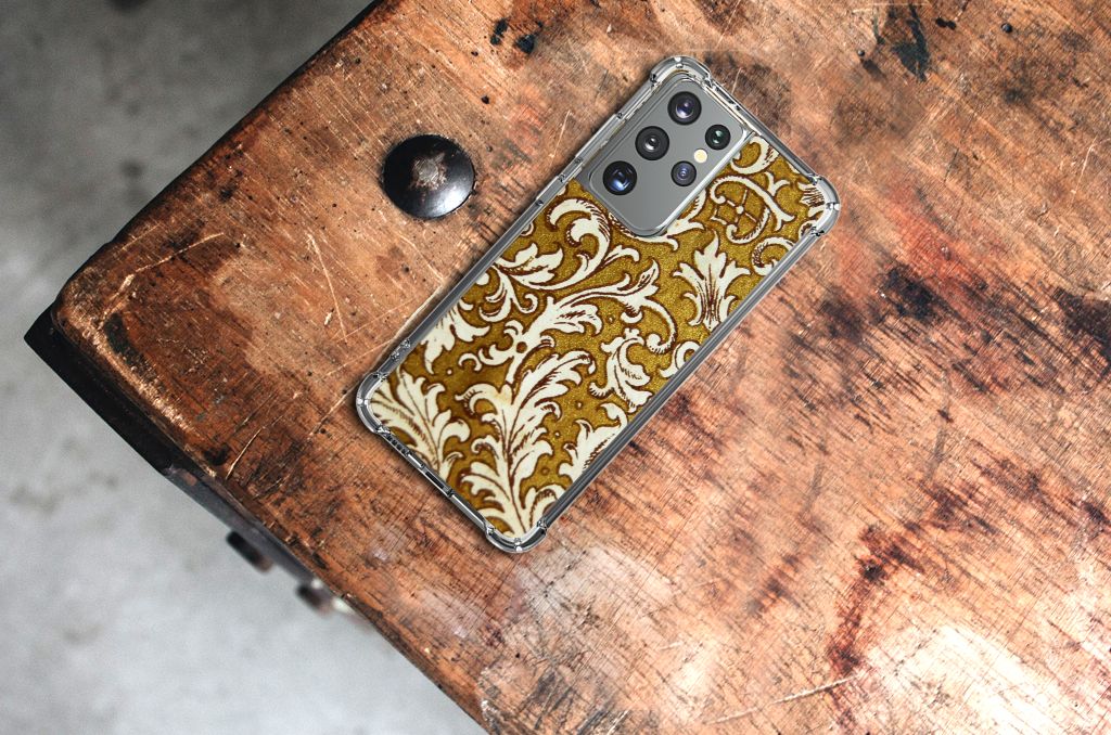 Anti Shock Case Samsung Galaxy S21 Ultra Barok Goud