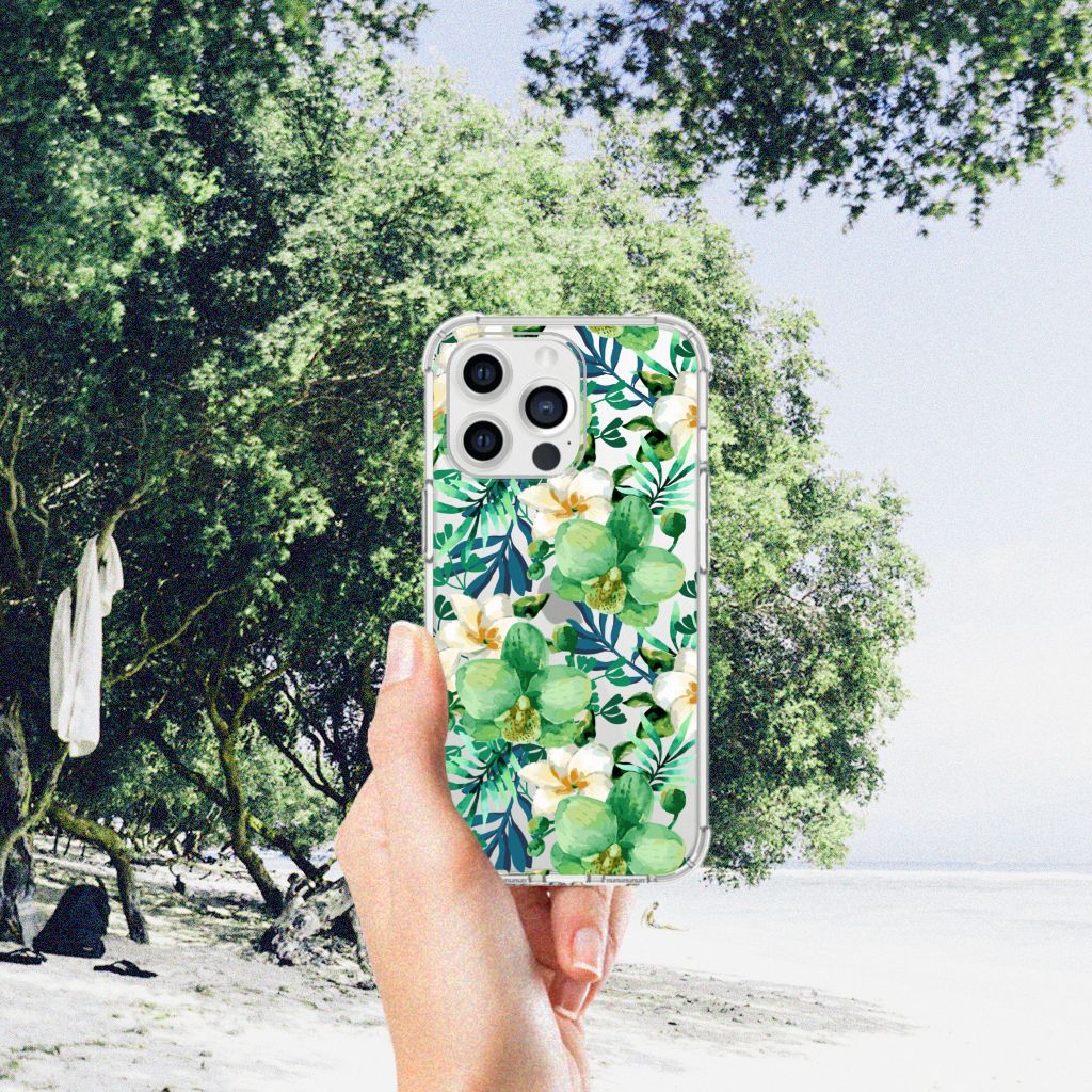 iPhone 13 Pro Max Case Orchidee Groen - B2C Telecom