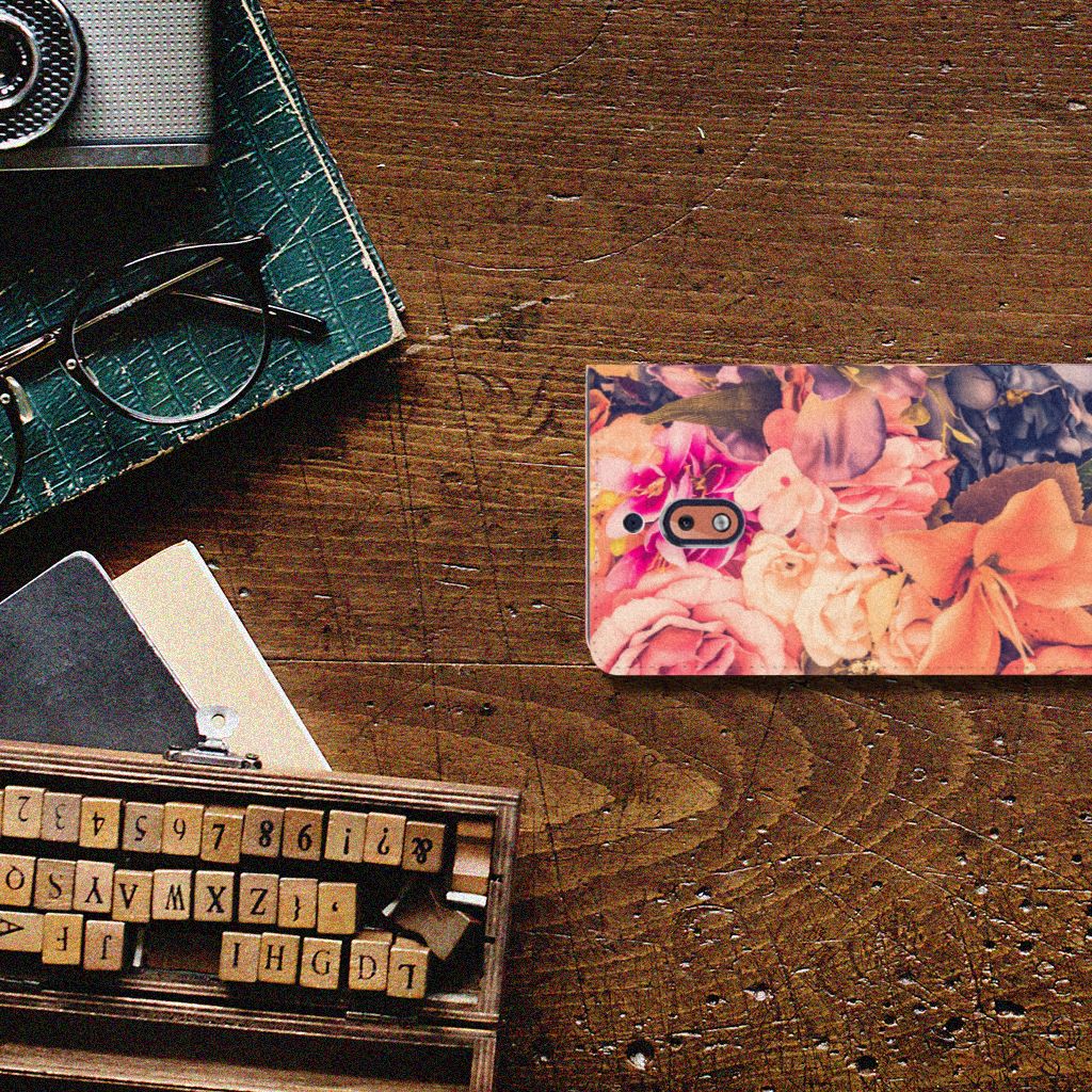 Nokia 2.1 2018 Smart Cover Bosje Bloemen