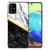 Samsung Galaxy A71 Marmeren Print Telefoonhoesje Marmer Wit Zwart - Origineel Cadeau Man
