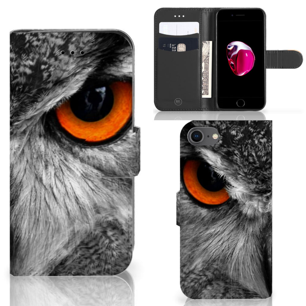 iPhone 7 | 8 | SE (2020) | SE (2022) Telefoonhoesje met Pasjes Uil