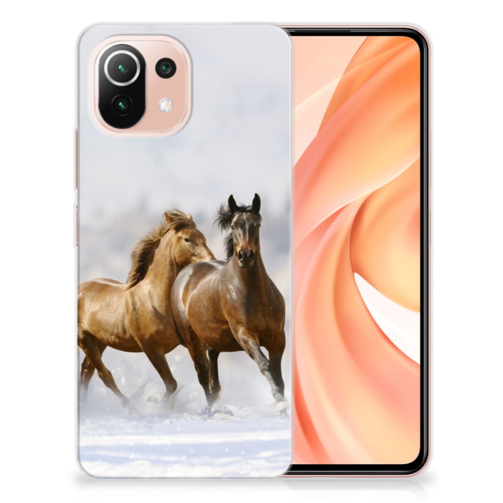 Xiaomi Mi 11 Lite | 11 Lite 5G NE TPU Hoesje Paarden B2C Telecom