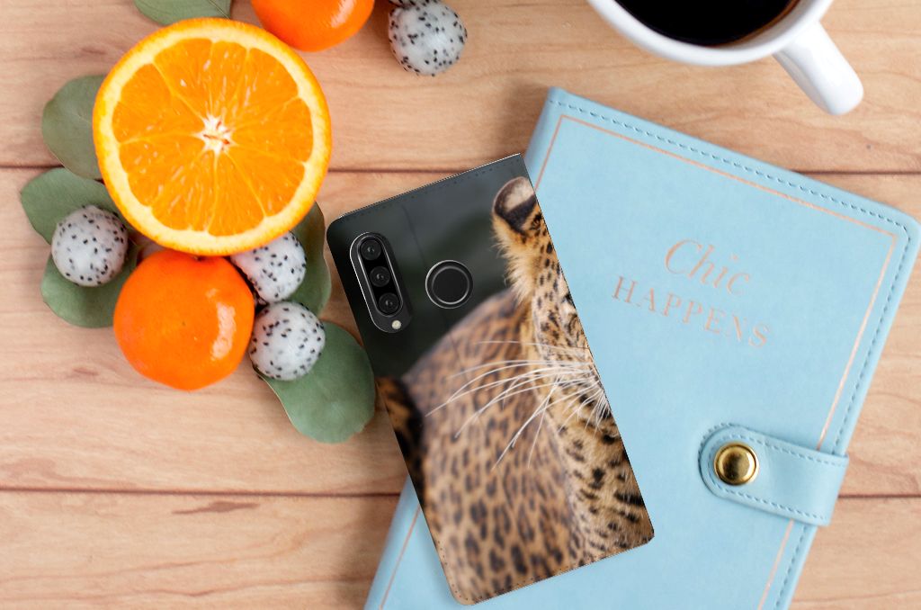 Huawei P30 Lite New Edition Hoesje maken Luipaard