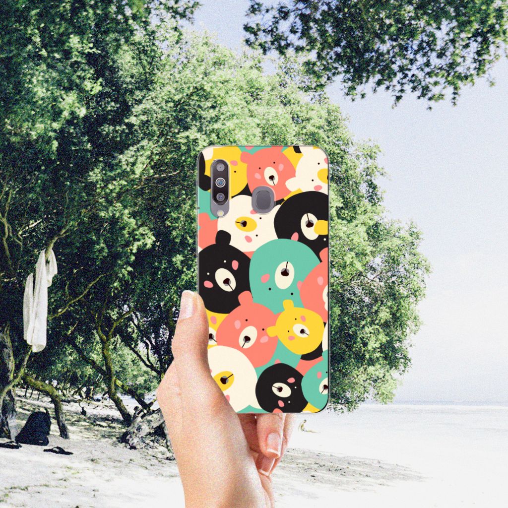 Samsung Galaxy M30 Telefoonhoesje met Naam Bears