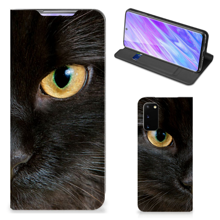Samsung Galaxy S20 Hoesje maken Zwarte Kat - B2C Telecom