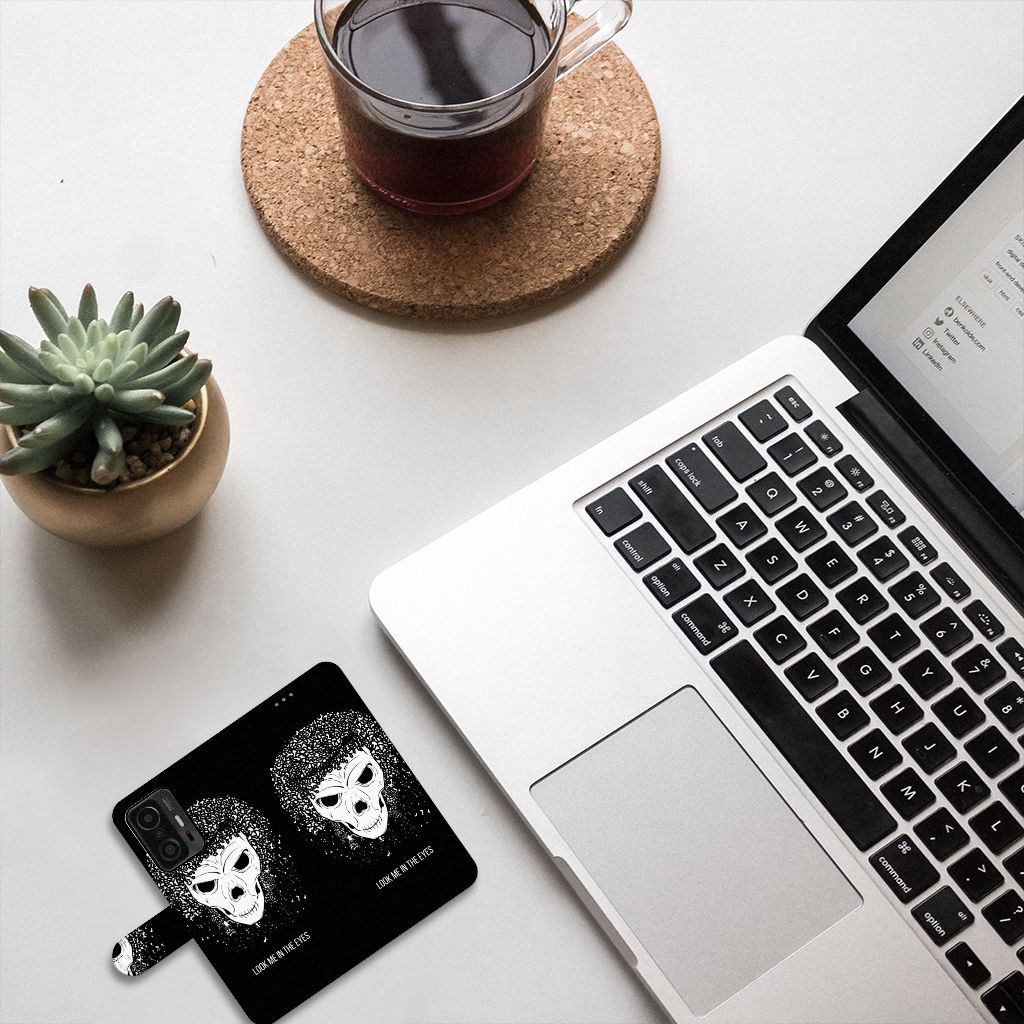 Telefoonhoesje met Naam Xiaomi 11T | 11T Pro Skull Hair
