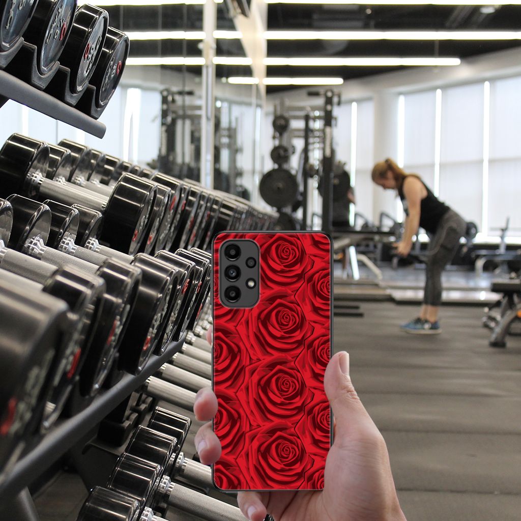 Samsung Galaxy A13 4G Bloemen Hoesje Red Roses B2C Telecom