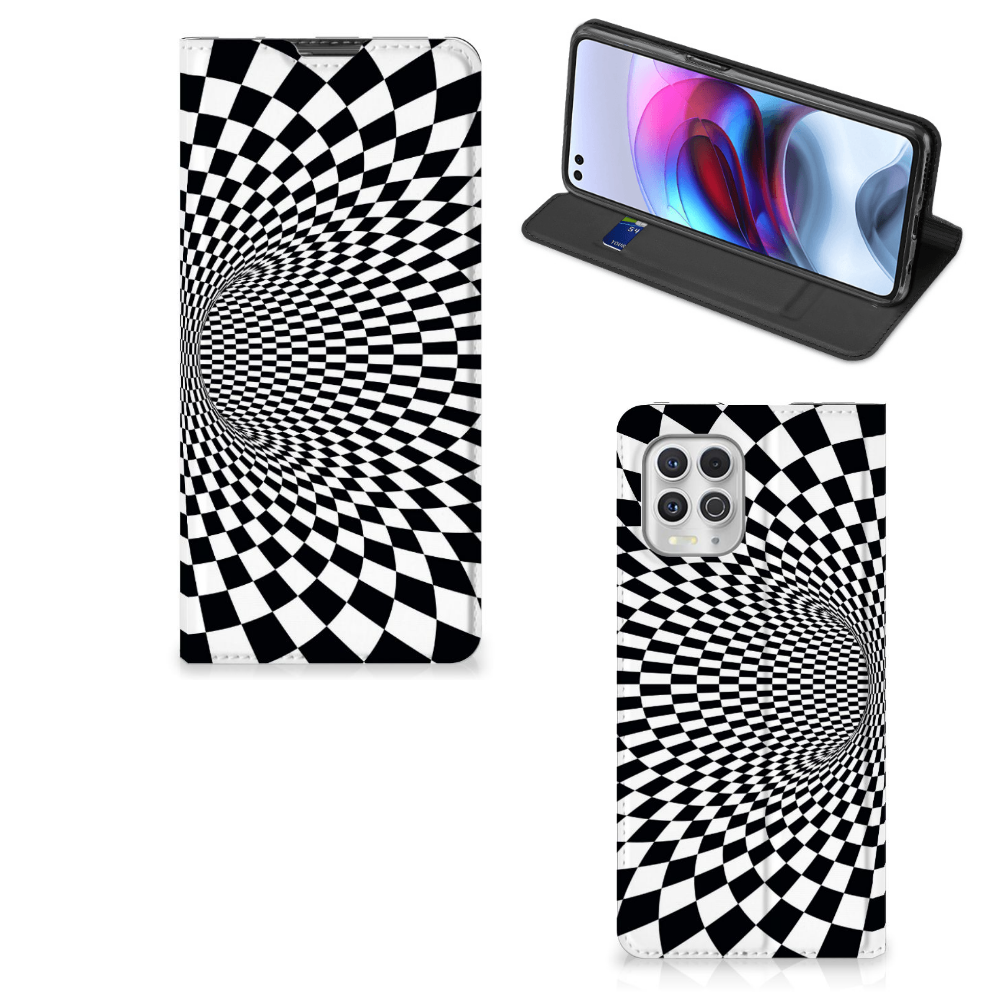 Motorola Moto G100 Stand Case Illusie - B2C Telecom