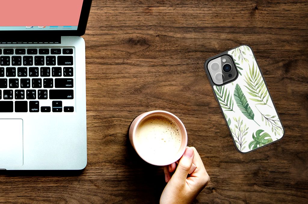 iPhone 13 Pro Max Bloemen Hoesje Leaves B2C Telecom