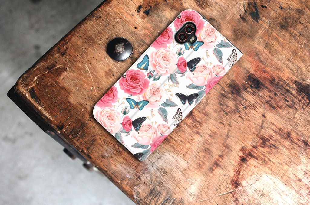 Samsung Galaxy Xcover 6 Pro Smart Cover Butterfly Roses - B2C Telecom