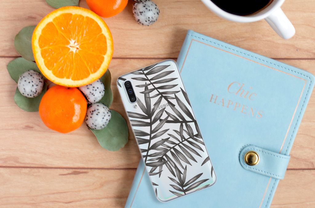 Samsung Galaxy A50 TPU Case Leaves Grey