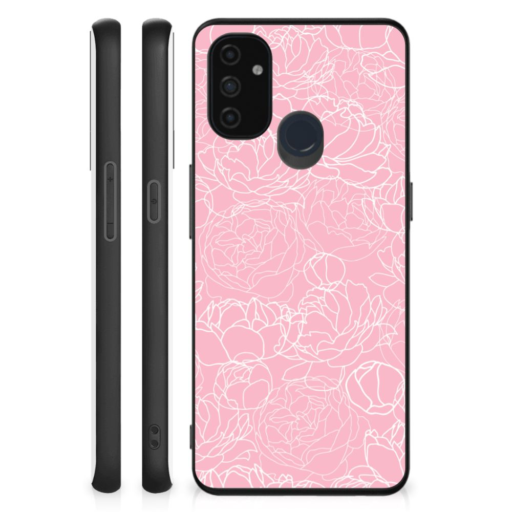 OnePlus Nord N100 Bloemen Hoesje White Flowers B2C Telecom