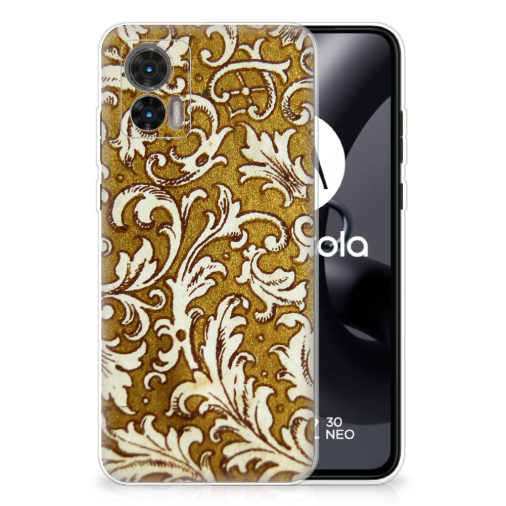 Siliconen Hoesje Motorola Edge 30 Neo Barok Goud B2C Telecom