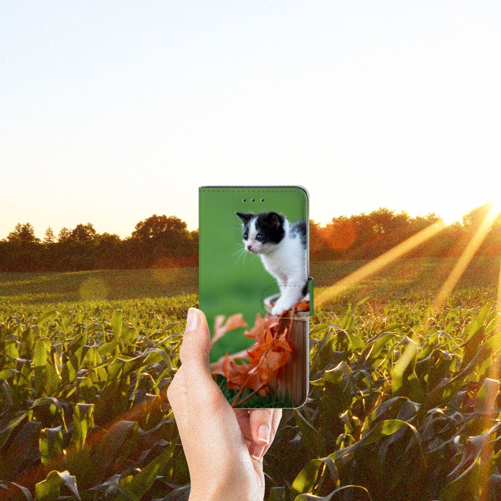 Honor 20 Pro Telefoonhoesje met Pasjes Kitten