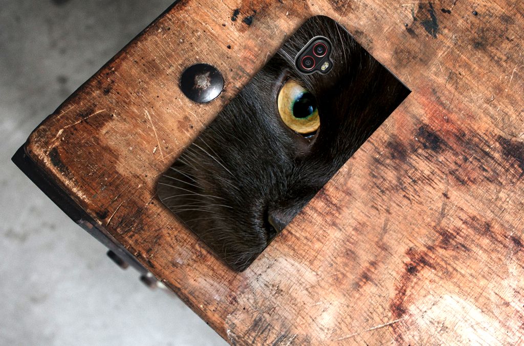Samsung Galaxy Xcover 6 Pro Hoesje maken Zwarte Kat - B2C Telecom