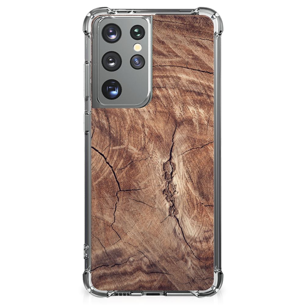 Samsung Galaxy S21 Ultra Stevig Telefoonhoesje Tree Trunk B2C Telecom