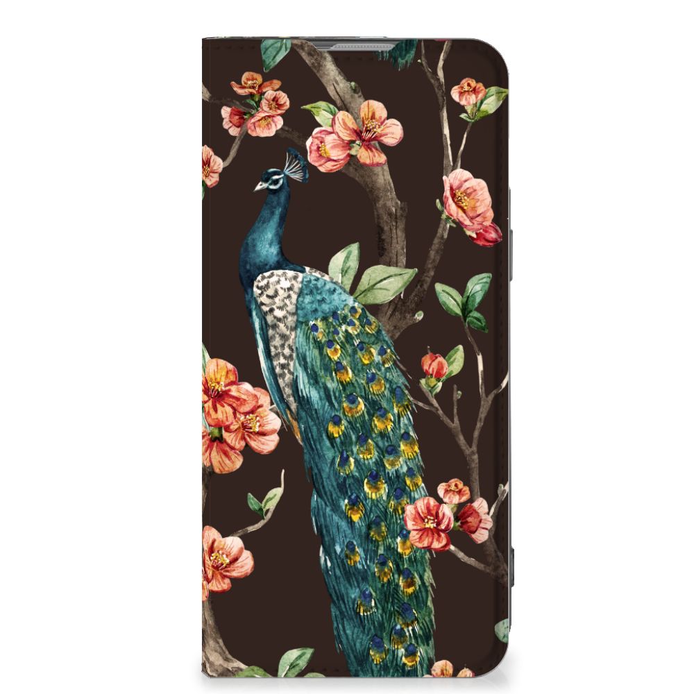 OnePlus Nord 2T Hoesje maken Pauw met Bloemen - B2C Telecom