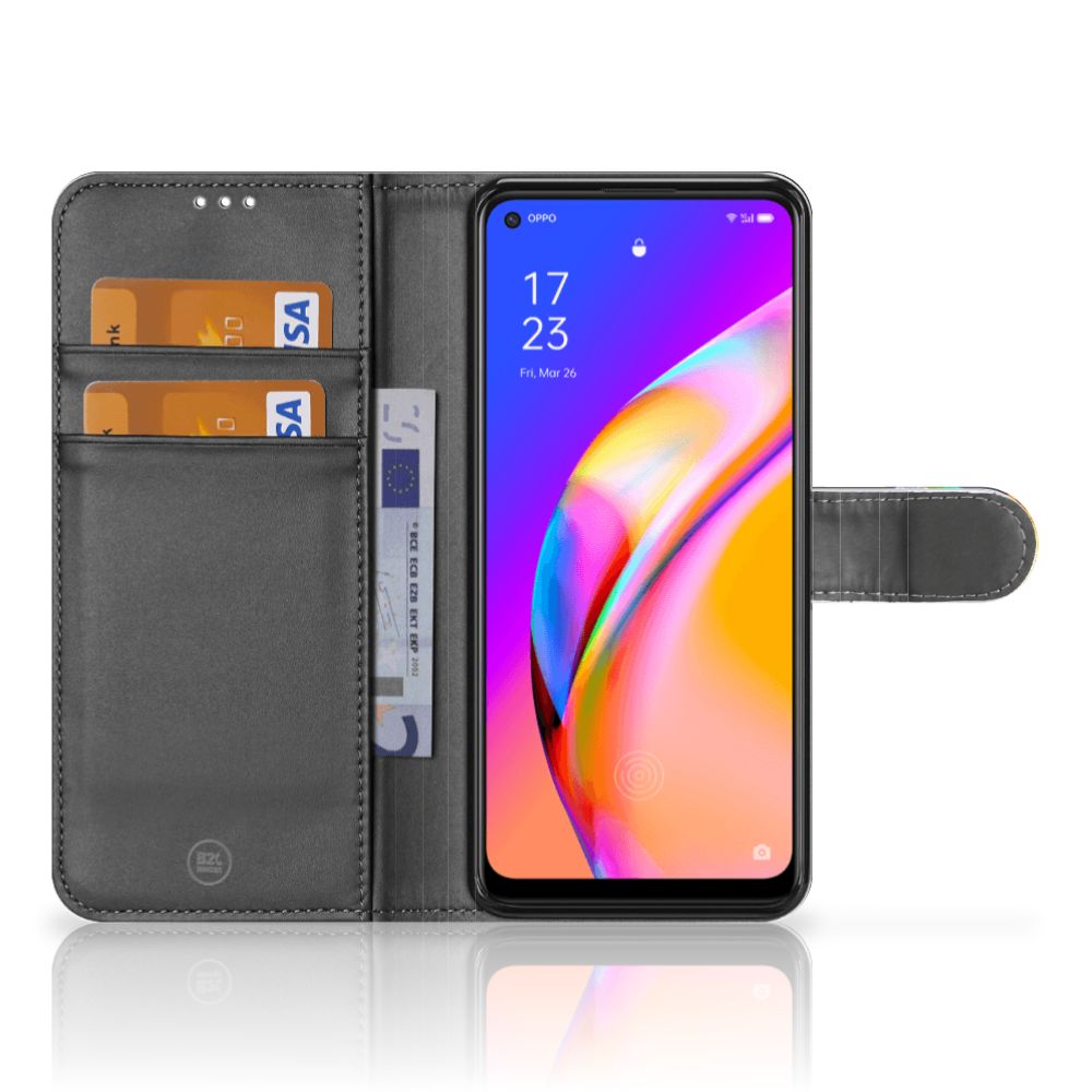 OPPO Reno5 Z | A94 5G Telefoonhoesje met Pasjes Papegaai